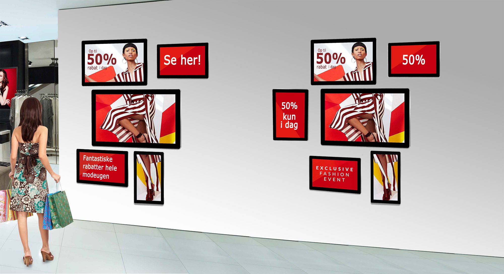 Digital signs capture, on average, more than 400% more views than static signs. This is just one of the benefits of digital signage. Read about more benefits here.